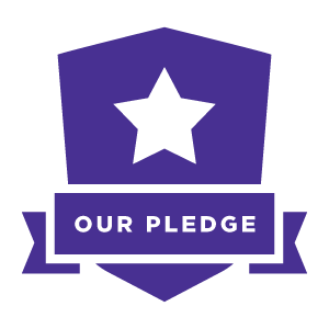 our pledge icon